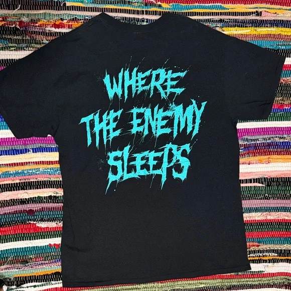 Kataklysm - “Where the Enemy Sleeps” Gildan Black T-Shirt - Picture 5 of 5